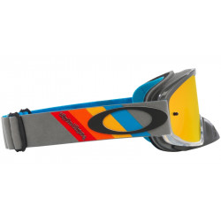 Masque OAKLEY O Frame 2.0 Pro MX - TLD Grey Stripes écran Fire Iridium | Dr Rider
