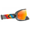 Masque OAKLEY O Frame 2.0 Pro MX - TLD Grey Stripes écran Fire Iridium | Dr Rider