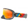 Masque OAKLEY O Frame 2.0 Pro MX - TLD Grey Stripes écran Fire Iridium | Dr Rider