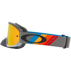 Masque OAKLEY O Frame 2.0 Pro MX - TLD Grey Stripes écran Fire Iridium | Dr Rider