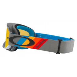 Masque OAKLEY O Frame 2.0 Pro MX - TLD Grey Stripes écran Fire Iridium | Dr Rider