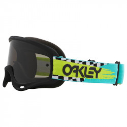 Masque OAKLEY O-Frame MX - TEAL CHECKS Dark Grey | Dr Rider