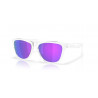 Lunettes de soleil OAKLEY Frogskins S Polished Clear - verres Prizm Violet | Dr Rider