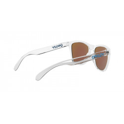 Lunettes de soleil OAKLEY Frogskins S Crystal Clear - verres Prizm Sapphire | Dr Rider