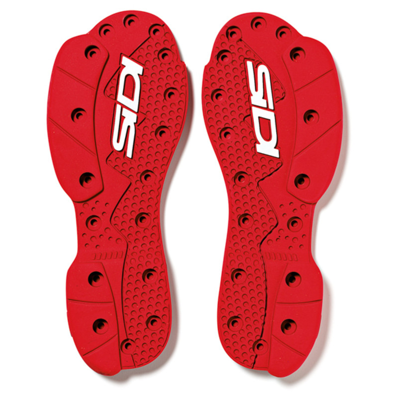 Semelles SIDI SMS Supermotard Soft - rouge 47/48 - Dr Rider