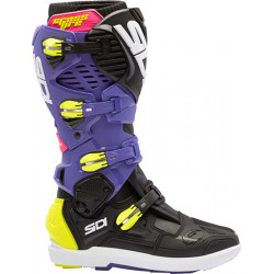Bottes SIDI Crossfire 3 SRS - violet/noir/jaune fluo - Dr Rider