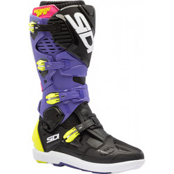 Bottes SIDI Crossfire 3 SRS - violet/noir/jaune fluo - Dr Rider