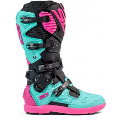 Bottes SIDI Crossfire 3 SRS - noir / Menthe / rose - Dr Rider