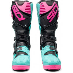 Bottes SIDI Crossfire 3 SRS - noir / Menthe / rose - Dr Rider