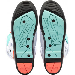 Bottes SIDI Crossfire 3 SRS - blanc/Mint/Coral - Dr Rider