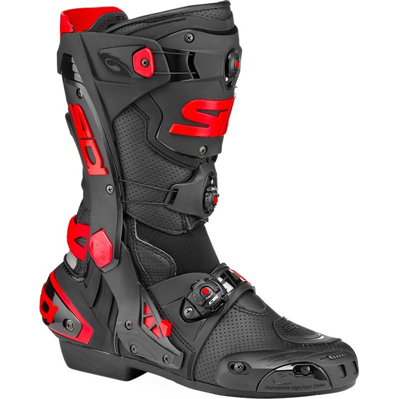 Bottes SIDI Rex Air - noir / rouge - Dr Rider