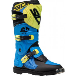 Bottes enfants SIDI Flame - bleu clair / Citron / noir - Dr Rider