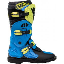Bottes enfants SIDI Flame - bleu clair / Citron / noir - Dr Rider