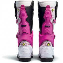 Bottes SIDI Crossair HD Billy Bolt Special Edition - blanc / rose - Dr Rider