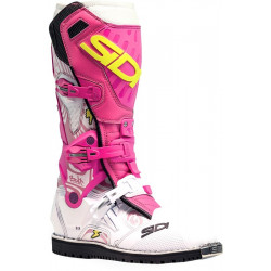 Bottes SIDI Crossair HD Billy Bolt Special Edition - blanc / rose - Dr Rider