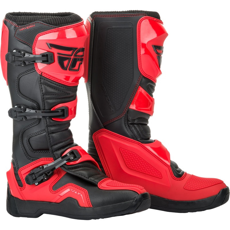 Bottes FLY RACING Maverik - rouge - Dr Rider