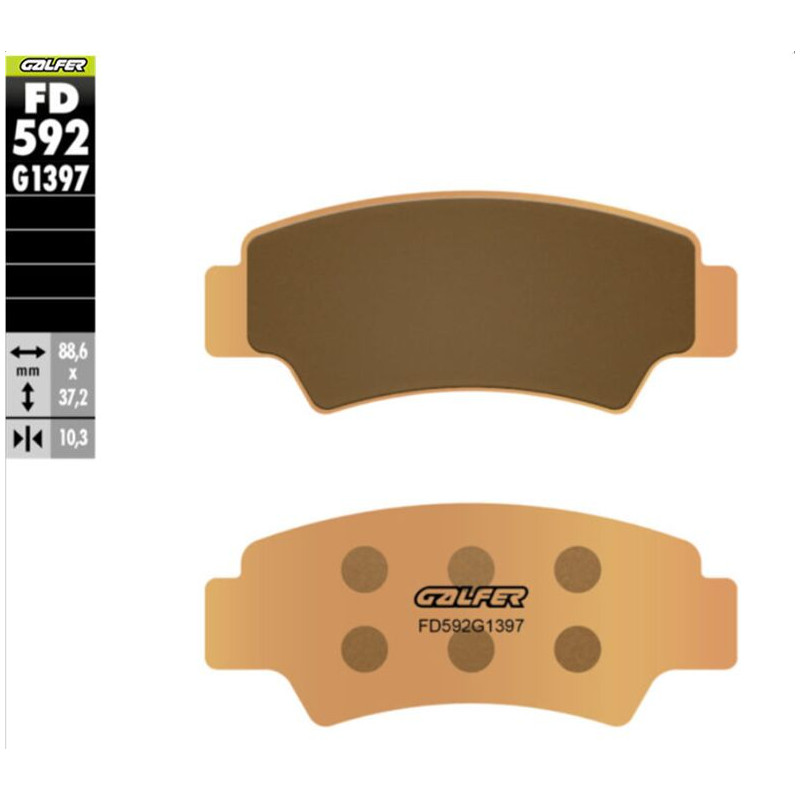 BRAKE PAD SINTERED RR - 17214115 - Dr Rider