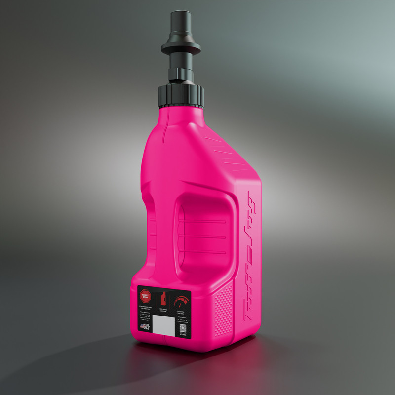 Bidon d'essence TUFF JUG rose avec bouchon Ripper 2.5G/10L - Dr Rider