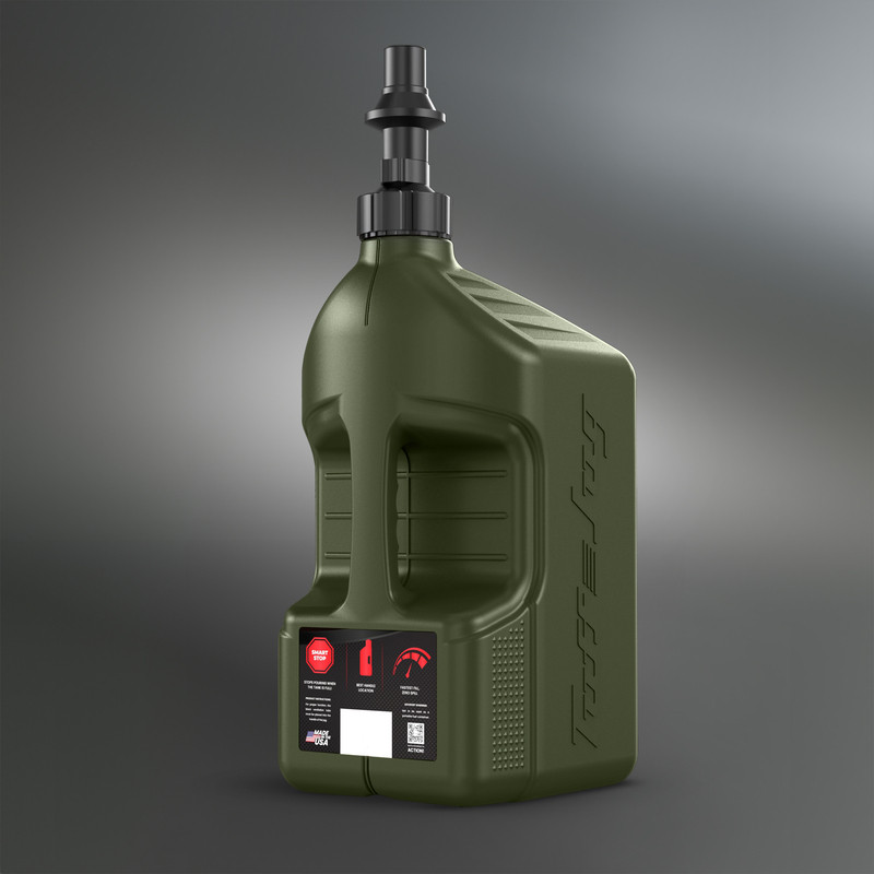 Bidon d'essence TUFF JUG vert forêt avec bouchon Ripper 5G/20L - Dr Rider