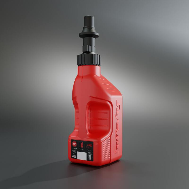 Bidon d'essence TUFF JUG rouge avec bouchon Ripper 1.25G/5L - Dr Rider