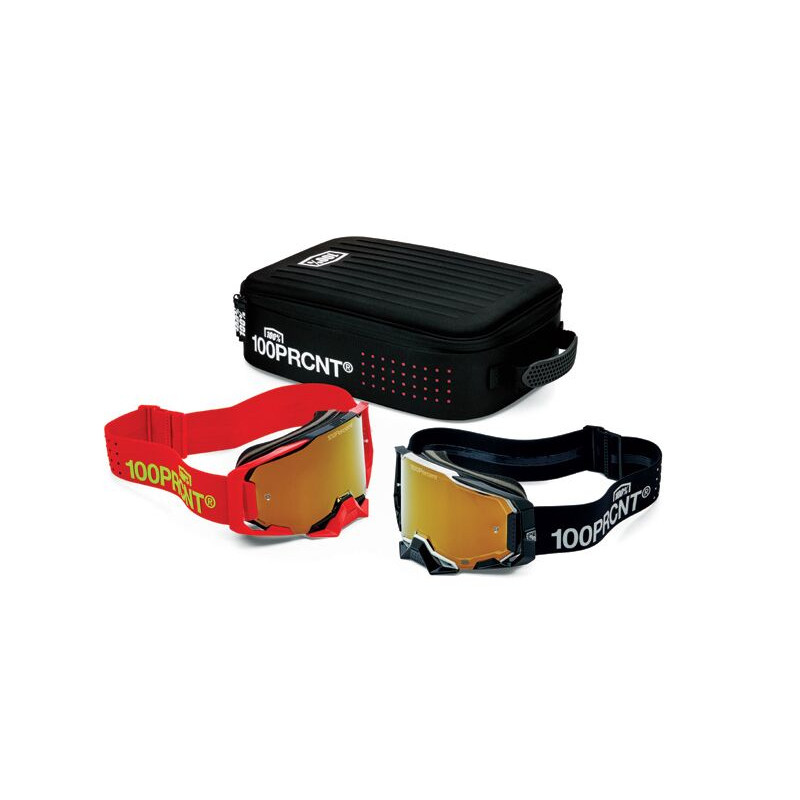 Pack 2 masques cross 100% ARMEGA RACER Pro Pack BK/ - Dr Rider