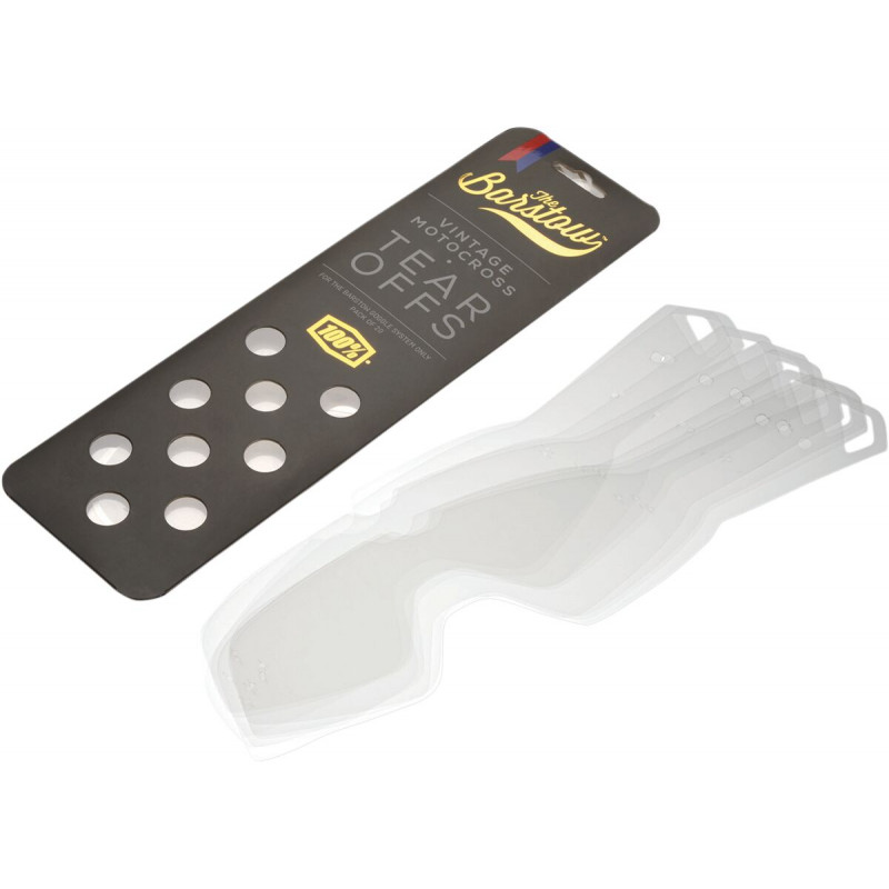 Tear-offs masque cross 100% BARSTOW Pack de 20 - Dr Rider