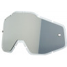 Écran masque cross 100% PLUS - Anti-Buée avec Picots Miroir Argent - Dr Rider