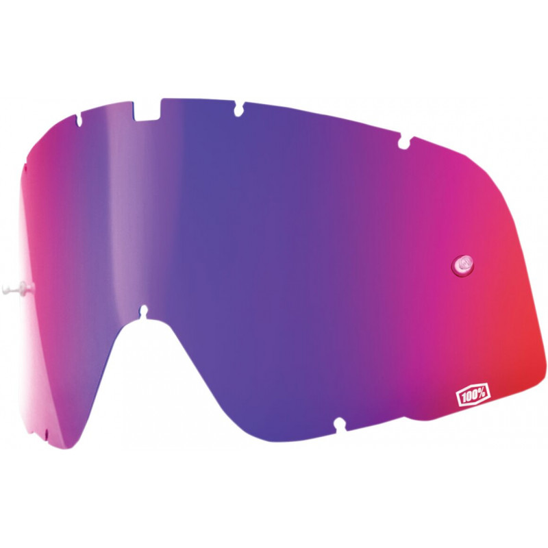 Écran masque cross 100% BARSTOW Miroir Rouge/Bleu - Dr Rider