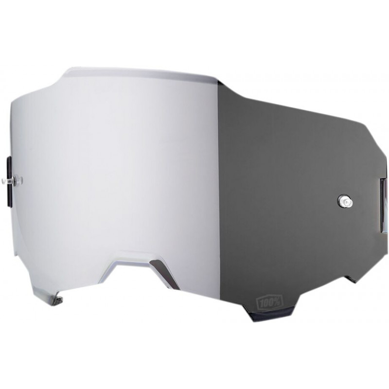 Écran masque cross 100% ARMEGA Miroir Argent - Dr Rider