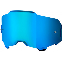 Écran masque cross 100% ARMEGA Miroir Bleu - Dr Rider
