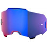 Écran masque cross 100% ARMEGA HiPER Miroir Bleu - Dr Rider