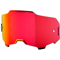 Écran masque cross 100% ARMEGA HiPER Miroir Rouge - Dr Rider