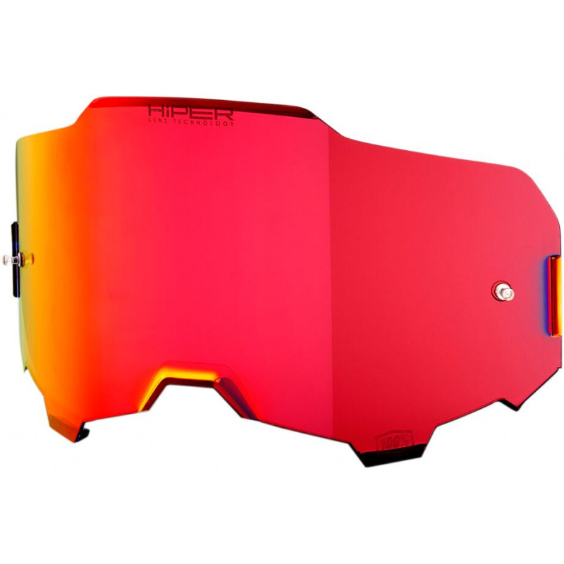 Écran masque cross 100% ARMEGA HiPER Miroir Rouge - Dr Rider