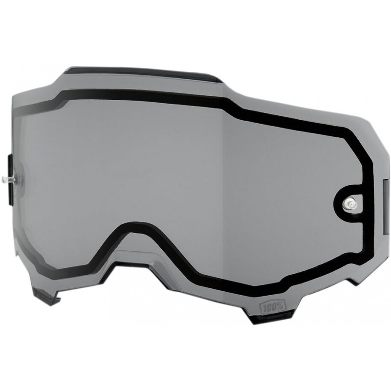 Écran masque cross 100% ARMEGA - Double Écran Smoke - Dr Rider