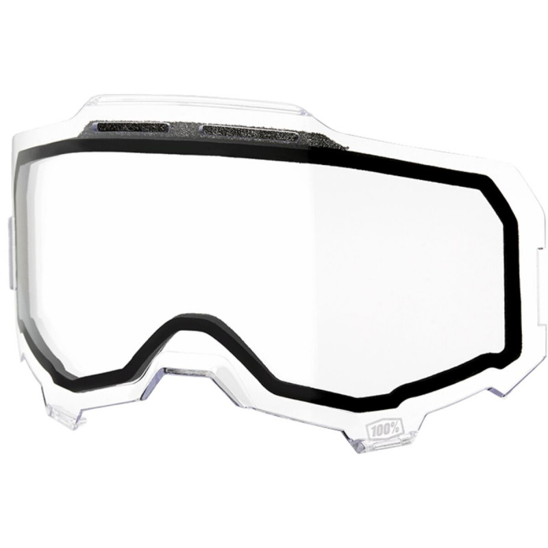 Écran masque cross 100% ARMEGA - Double Écran Ventilé Transparent - Dr Rider
