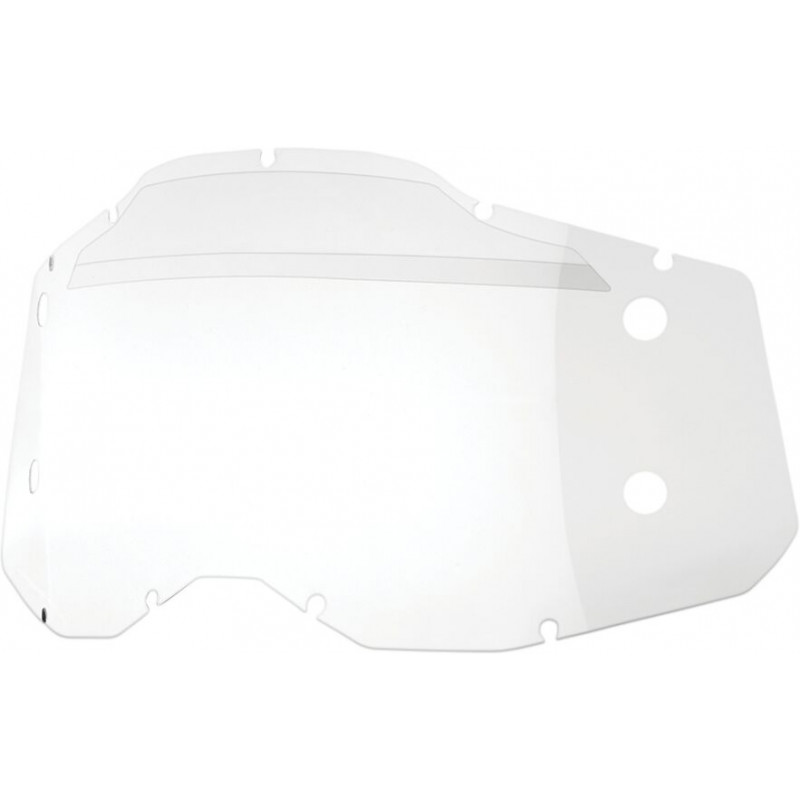 Écran masque cross 100% RACECRAFT 2 / ACCURI 2 / STRATA 2 Forecast - Transparent - Dr Rider