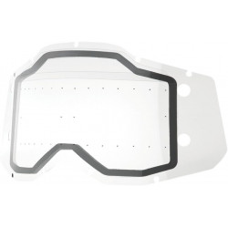 Écran masque cross 100% RACECRAFT 2 / ACCURI 2 / STRATA 2 Forecast avec Picots - Transparent - Dr Rider