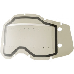 Écran masque cross 100% RACECRAFT 2 / ACCURI 2 / STRATA 2 Forecast avec Picots - Smoke - Dr Rider