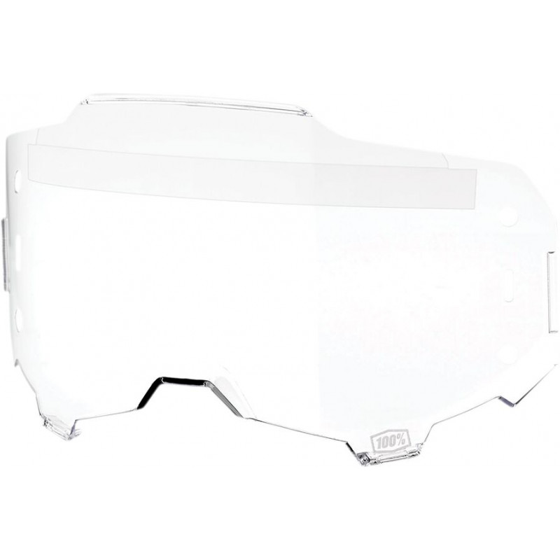 Écran masque cross 100% ARMEGA Forecast - Transparent - Dr Rider