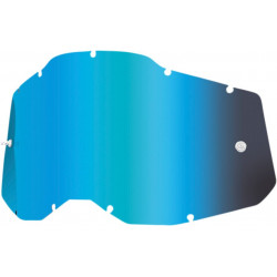Écran masque cross 100% RACECRAFT 2 / ACCURI 2 / STRATA 2 Miroir Bleu - Dr Rider