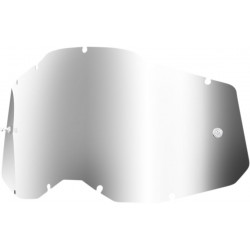Écran masque cross 100% RACECRAFT 2 / ACCURI 2 / STRATA 2 Miroir Argent - Dr Rider