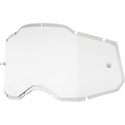 Écran masque cross 100% RACECRAFT 2 / ACCURI 2 / STRATA 2 - Injecté Transparent - Dr Rider