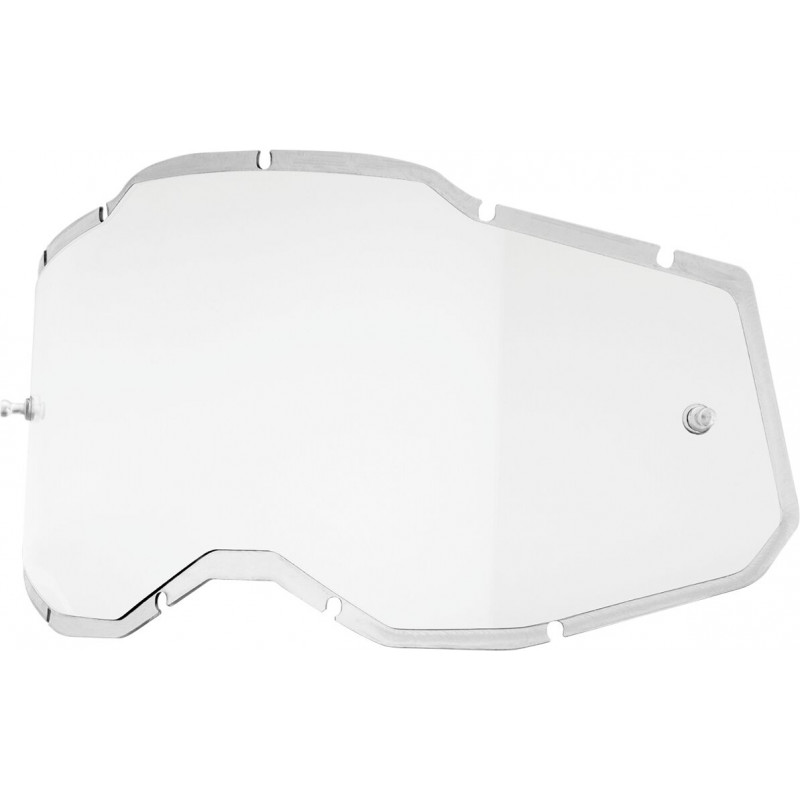 Écran masque cross 100% RACECRAFT 2 / ACCURI 2 / STRATA 2 - Injecté Transparent - Dr Rider