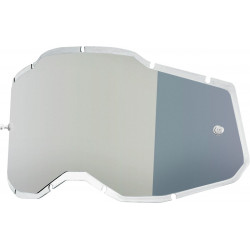 Écran masque cross 100% RACECRAFT 2 / ACCURI 2 / STRATA 2 - Injecté Argent - Dr Rider