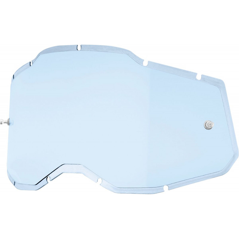 Écran masque cross 100% RACECRAFT 2 / ACCURI 2 / STRATA 2 - Injecté Bleu - Dr Rider