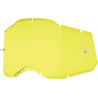 Écran masque cross 100% RACECRAFT 2 / ACCURI 2 / STRATA 2 Injecté Jaune - Dr Rider