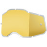 Écran masque cross 100% RACECRAFT 2 / ACCURI 2 / STRATA 2 - Injecté Miroir Or - Dr Rider