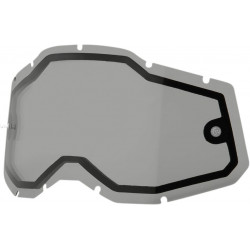 Écran masque cross 100% RACECRAFT 2 / ACCURI 2 / STRATA 2 Double écran - Smoke - Dr Rider