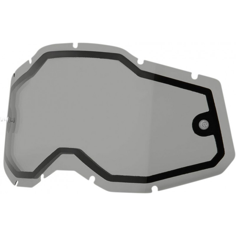 Écran masque cross 100% RACECRAFT 2 / ACCURI 2 / STRATA 2 Double écran - Smoke - Dr Rider