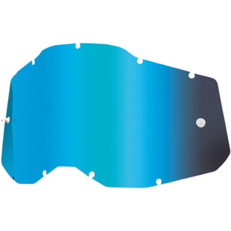 Écran masque cross 100% ACCURI 2 / STRATA 2 Enfant Miroir Bleu - Dr Rider